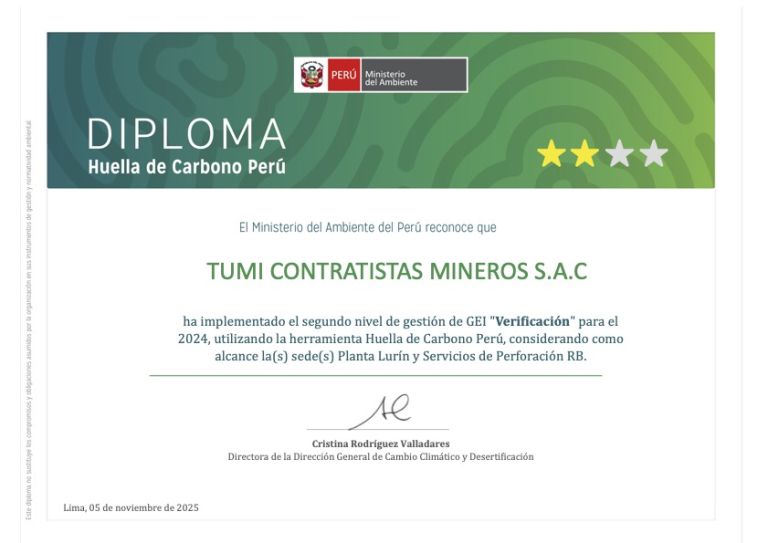 Diploma Huella de carbono